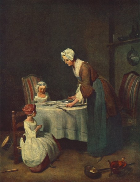 Жан Батист Симеон Шарден - Молитва перед обедом. 1744