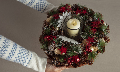 Как сделать рождественский венок своими руками