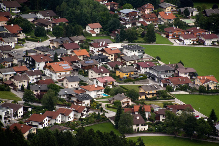 Городок в Австрийских Альпах
