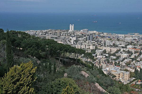 Вид на Средиземное море с горы Кармил
