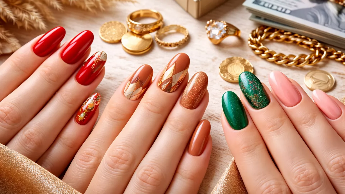 Денежные цвета маникюра на 2026 год: как привлечь успех и изобилие через маникюр